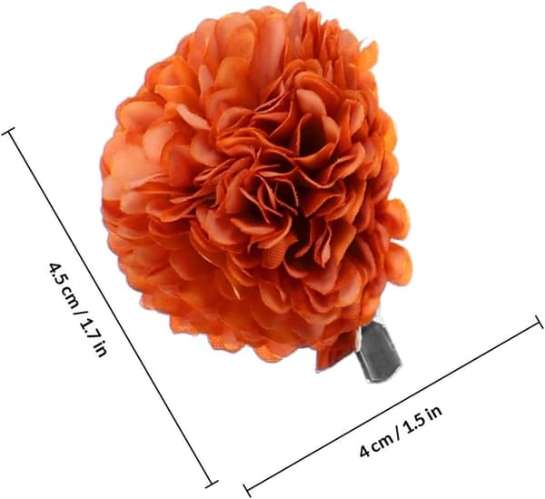 8 stk. blomsterhårklemmer til kvinder, blomsterbroche til bryllupsfest, hårtilbehør, tilfældig farve