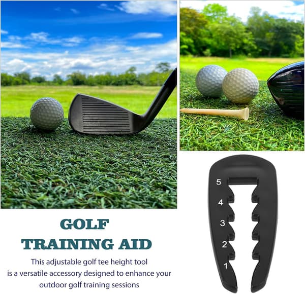 Justerbar Golf Tee Højde Værktøj Golf Position Setter Præcision Tee Højde Træner