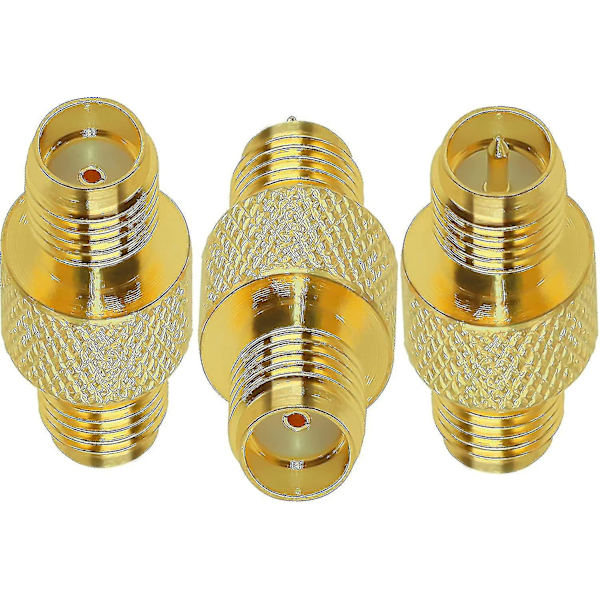 2 stk RF-adapter SMA hunnkontakt koaksialadapter