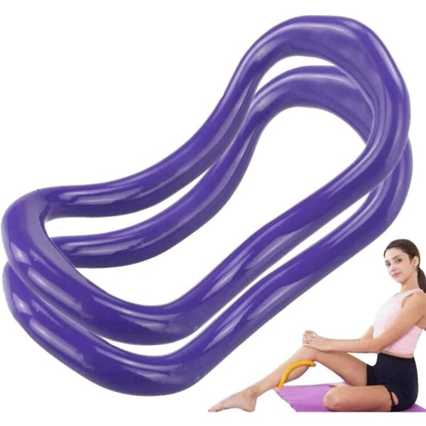 Ring Pilates Circles Pakke med 2 Stretching Ring Træningsværktøj til lår, mave og ben