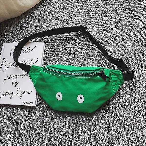 Børnebæltetaske, sjovt afslappet bælte (1 stk grønt)