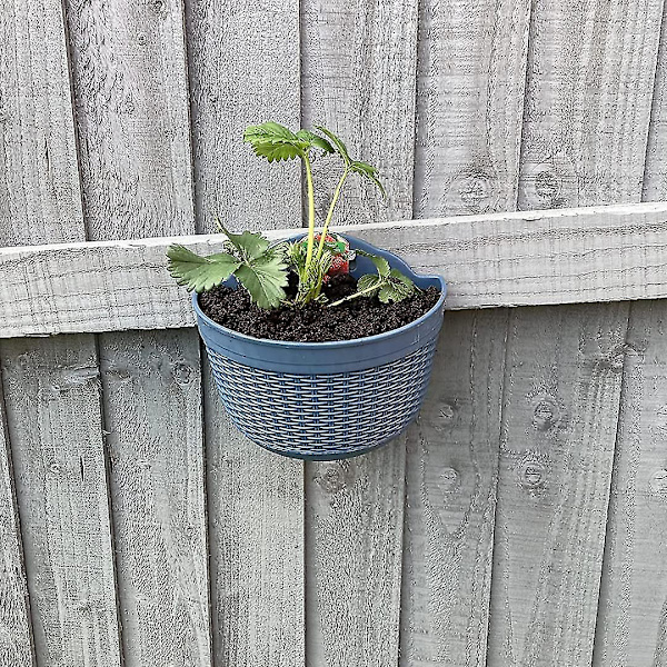 Sett med 2 hengende blomsterpotter i plast - Avtakbare kroker