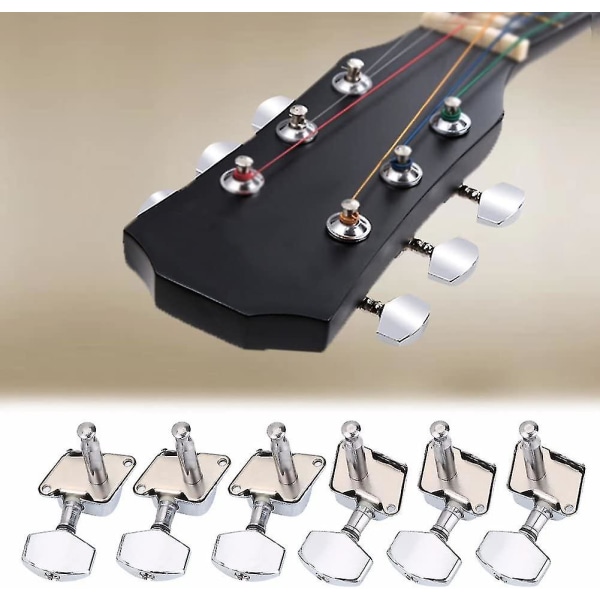 Akustisk Guitar Stemmepinde Guitarstreng Krom Stemmepinde Stemmere Maskinhoveder