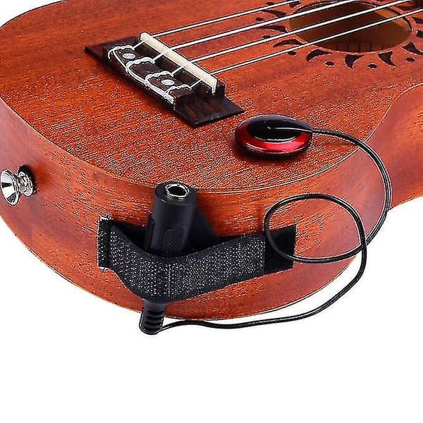 Akustisk Piezo Kontaktmikrofon Pickup för Gitarr Violin Mandolin Ukulele 1st - Röd