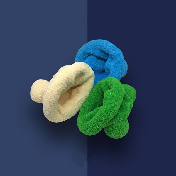 Voksen Tegneserie Bjørnøreformet Polyesterbøttehatt Fluffy Plush Vinterlue Wine red