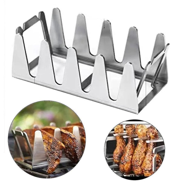 Multifunksjons Stål BBQ Holdere Stativ Grill Stativ