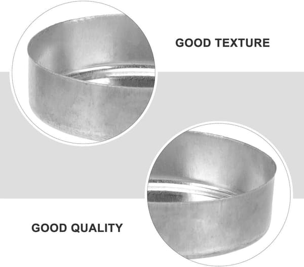 20 stk. telyskopper i aluminium, lysestaker, DIY-lysbeholder, enkel stil, elegant design