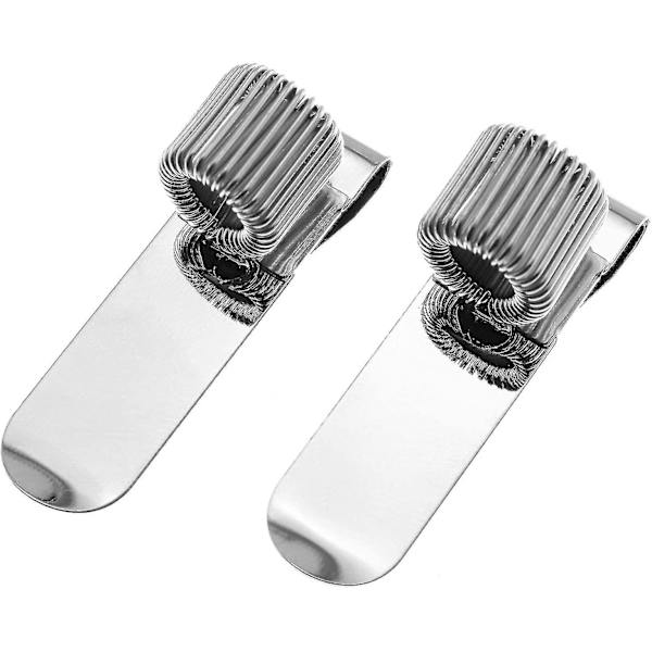 4 stk. Metal Penholder Clip Kontor Hjem Forbrugsvarer Tilbehør Multifunktionel Enkelt Hul Bærbar Fjeder Notesbog Pen Clips Passer Til De Fleste Kuglepenne Eller
