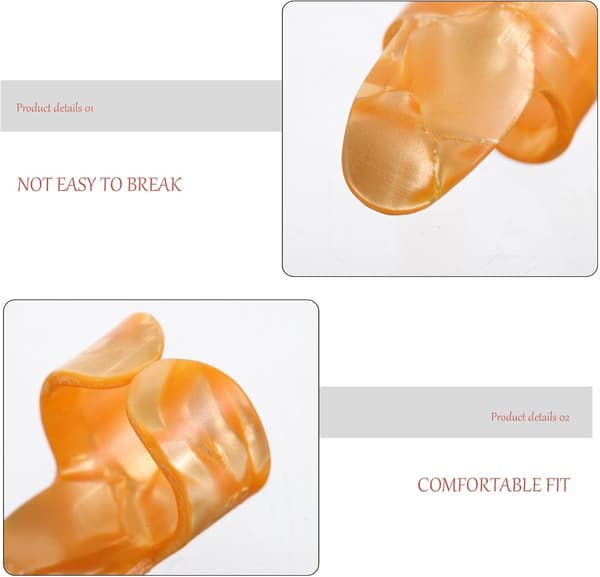 10 st gitarrfingerplektrum platta tumplektrum celluloid PE-material bekväm passform ergonomisk design