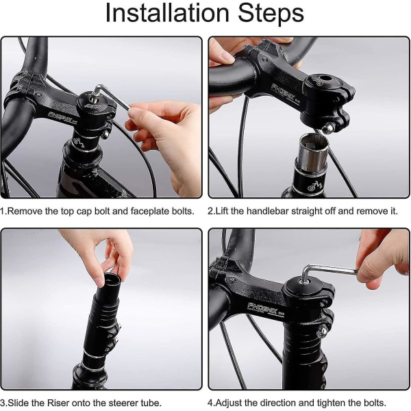Sykkel Alu Alloy Justerbar Styrestammegaffel Hodetube