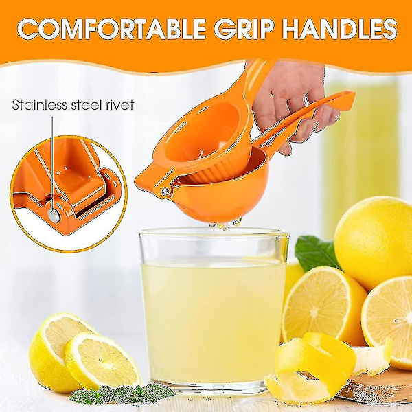 Citronpress, stor metall Citron & Apelsinpress, Premium Kvalitet Keramik