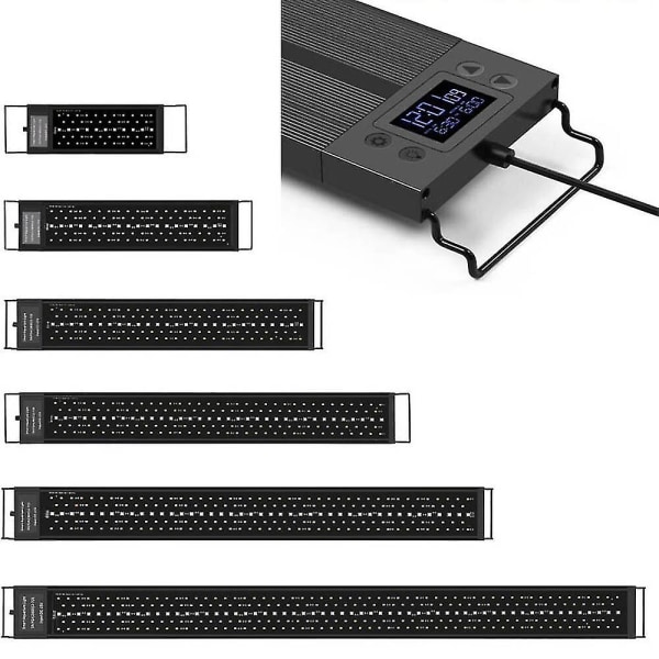 36-48 tommers vanntett timer-dimming programmerbar LED-akvarium