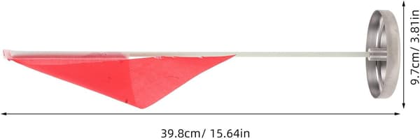 2 stk. golføvelsesputtekopper med flag 10 cm rustfrit stål hulputterkopper