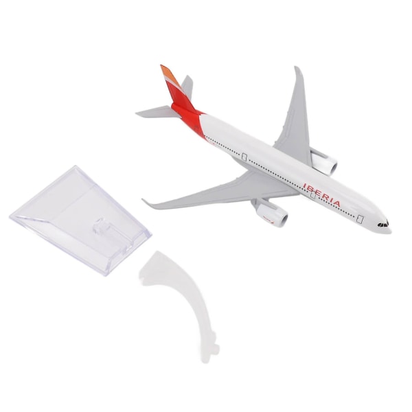 330 Flyvemaskine Model Legering Dekoration Ornament Flyvemaskine Model Legetøj Med Display Stativ Til Jul