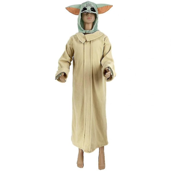 Star Wars Mandalorian Yoda Kläder Barn Fancy Up Performance Kostym 8-10 Years
