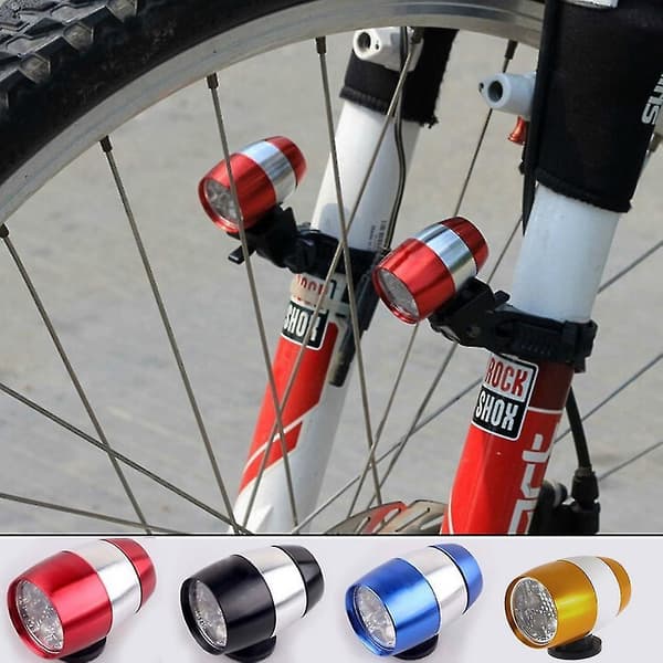 6 LED Sykkelhodelykt Frontblinklys Advarselslampe