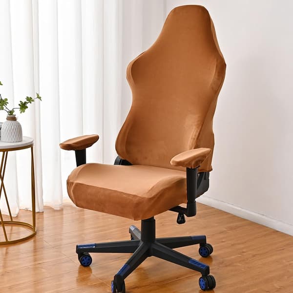 Stretch stolsöverdrag Datorstol Överdrag Elastiskt tyg Polyester Enkel installation
