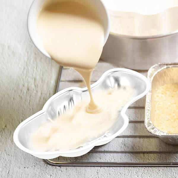 Varmebestandig bakeform puddingform sølv aluminiumslegering kreativ form