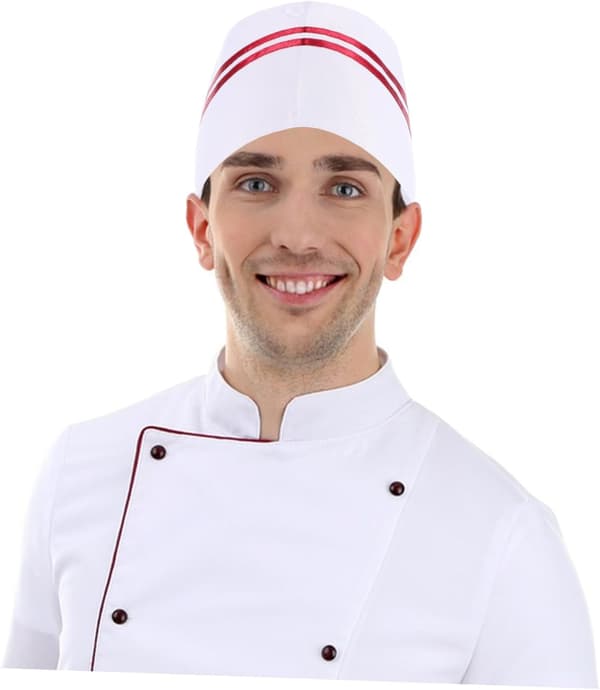 5 st engångs kockmössor i papper för catering Unisex matlagningsmössa för restaurangköks personal