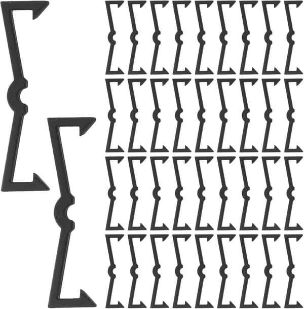 120 st Pegboard Hook Locks Plast Peg Hook Fixer Display Organizer Retainer Clips f