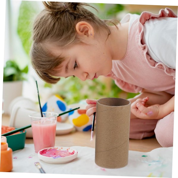 Pysselrör Cylinder 18st Pappersrör Vindspel Pysselrullar för Kreativa Projekt