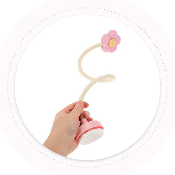 Dørstøtte for vaskemaskin for frontmatede vaskemaskiner, rosa blomsterformet fleksibel dørstopper