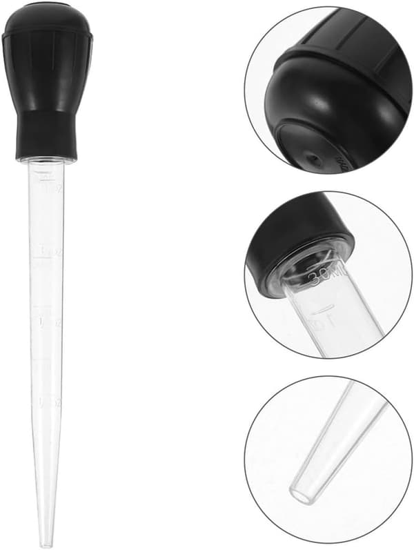 4 stk BBQ-penselsett for grillet mat med termoplastisk gummi og polystyrenmateriale