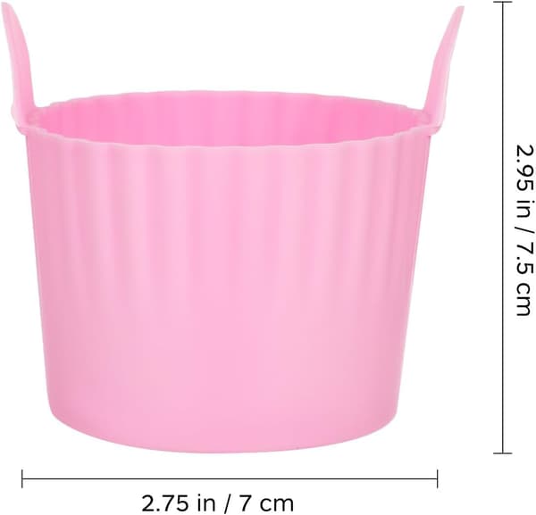 4 stk silikonmuffinsformer for airfryer-baking, non-stick solide cupcakeformer