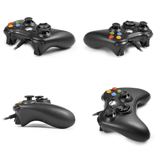 Ergonomisk USB-kablet Gamepad Controller til Xbox 360