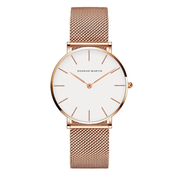 Mesh Vattentät watch Auktoriserad enkel watch Ch36-wff black rose gold necklace