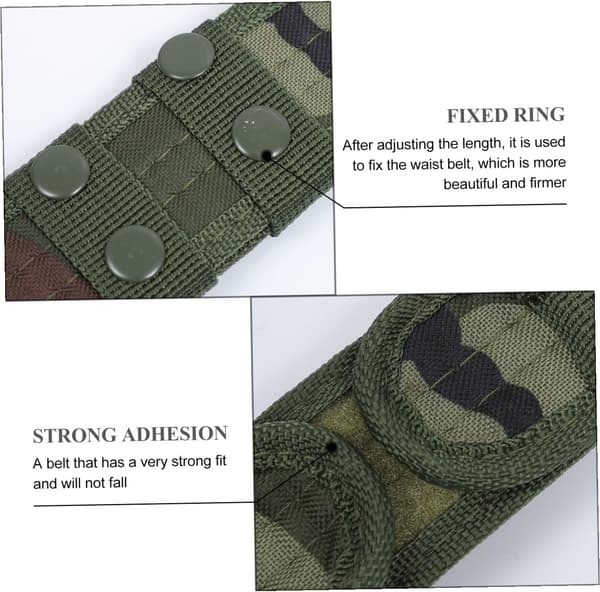 Utomhus midjebälte kamouflage midjeband justerbart 100-135 cm för camping vandring träning