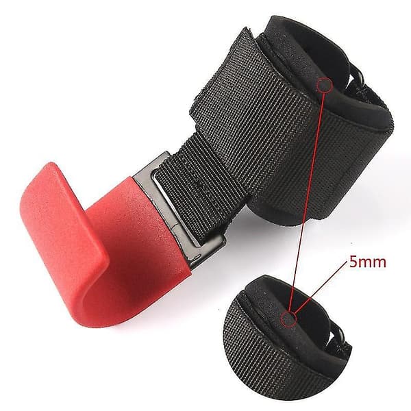 Painonnostoavustin Koukku Grip Hook Kaksoiskoukku Pull-up 2kpl punainen