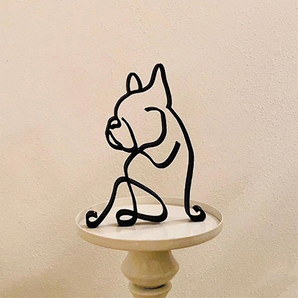 Metal Ornamenter Minimalistisk Kunstskulptur Og Emotionel Respons Hjem