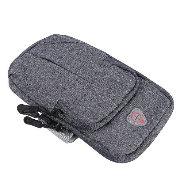 1 stk Sports Arm Bag Multifunksjonell Armbånd Lommer Mobiltelefon Nøkler Oppbevaringspose For Sykling Jogging Hiking Running