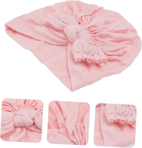 3 stk. Pulloverlue Vintervarm lue for gutt jente Sløyfedesign for utendørs bruk