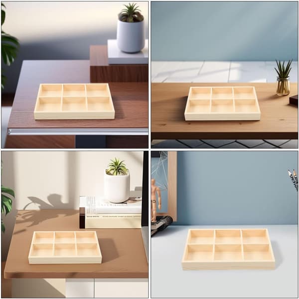 3 stk. trebrett med rom, naturlig trefinish, solid treorganisering