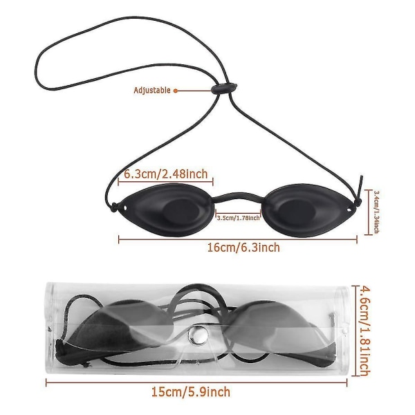 3kpl Solarium Glasses UV Eye Safety Solarium Studio Protection