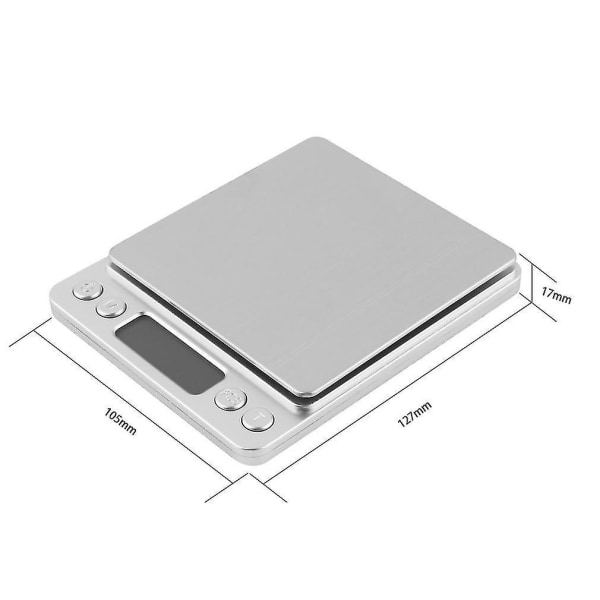 Mini Digital Gram Smykkeskala 2000g x 0.1g LCD-skjerm