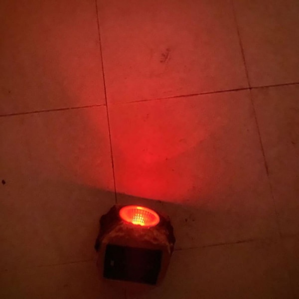 Solcellsbelysning för gångväg, utomhusstenlampa, 2 lägen, vattentät