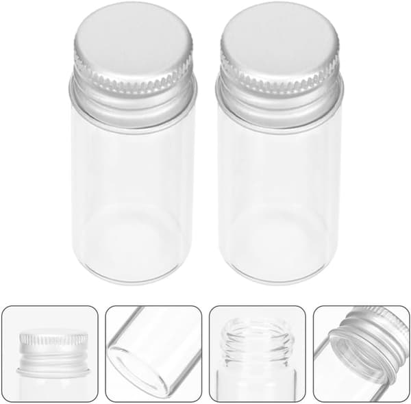Juice Shot Flaskor 24st 10 ml Klara Glasflaskor, Liten Vätskeprovflaska