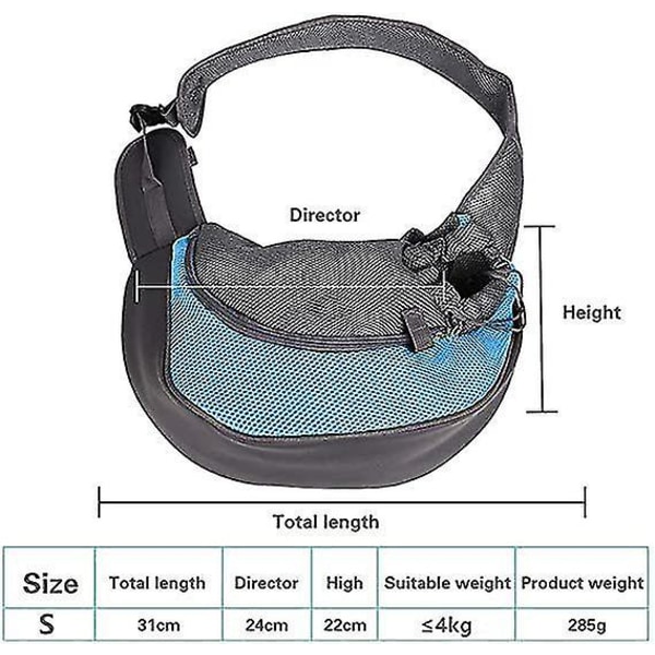 Kjæledyrsbærer Håndfri Slynge Valp Bæreveske Justerbar stropp