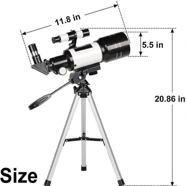 Meco Astronomy 15x-150x Telescope Beginners Refraction
