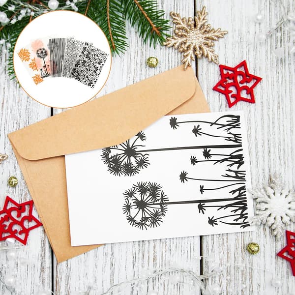 5 st blommiga präglingsmappar DIY plastpräglingsstenciler scrapbookingmallar