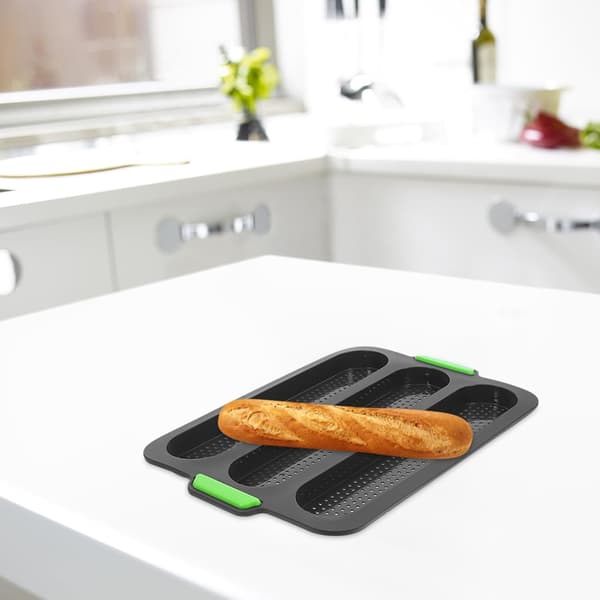 Silikone Fransk Brødform med 3 Rum til Brødbagning Robust Non-Stick Silikone Brødform