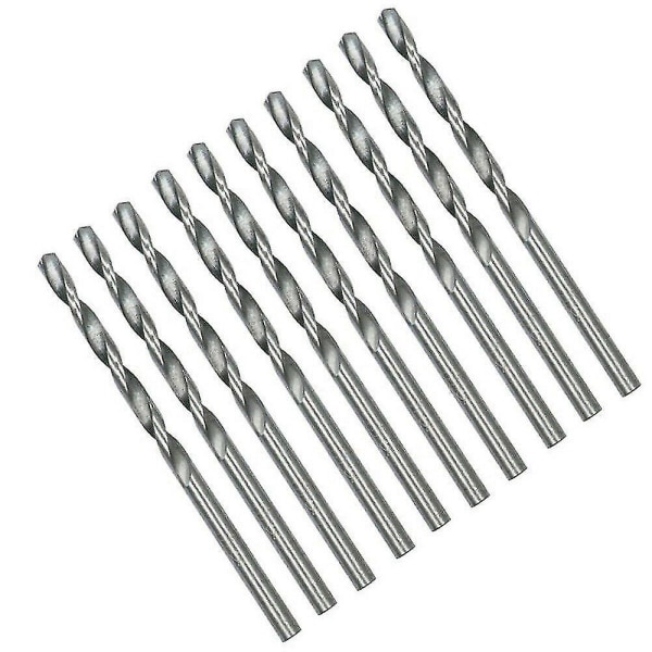 Mini Drill Hss Bit 0.5mm-2mm Straight Shank Twist Drill Bits Set Tool ,(silver)(40pcs)