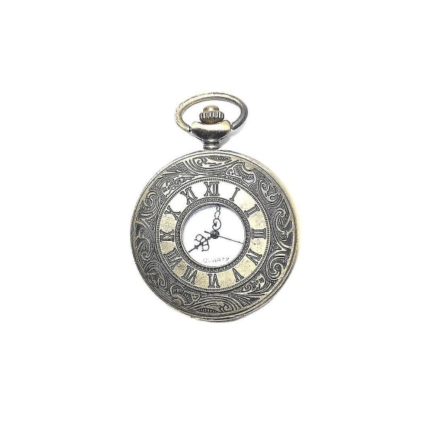 Vintage taskukello teräs miesten watch ketjulla (1 watch , pronssi)
