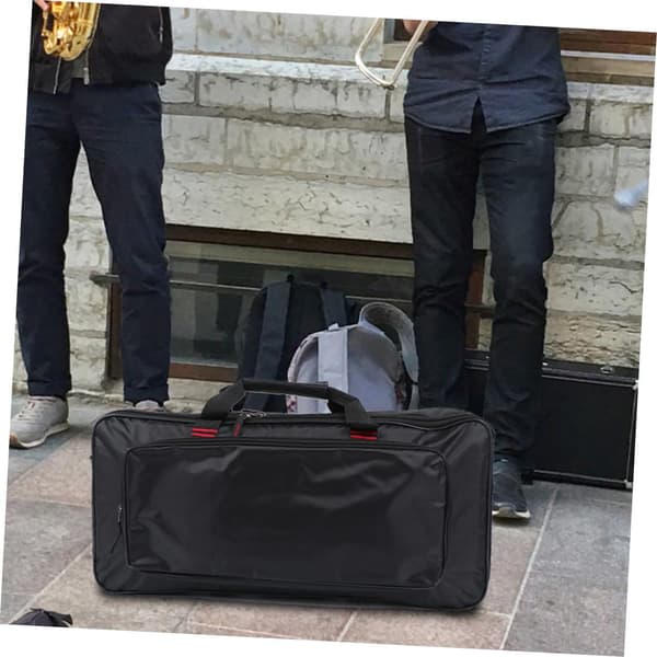 Gitarr effektpedalväska Bärbar väska för gitarr effektpedal Lätt Oxford tyg förvaringsväska för män