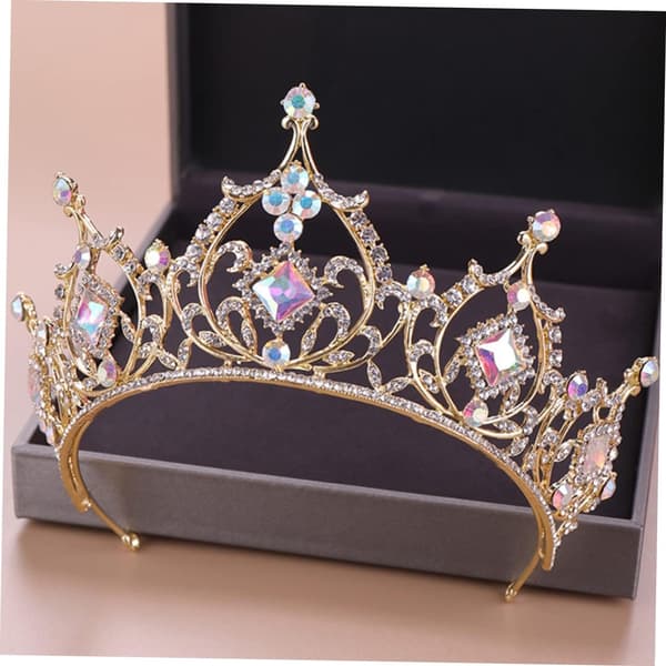 1 st mode strass hårband krona för bröllopsbrud elegant pannbandsdekoration