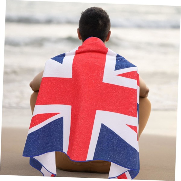 Matkailu Pyyhe Union Jack -kuvio Pieni Rantapyyhe Nopeasti Kuivuva Kompakti Kesään