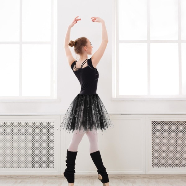 Naisten tutuhame Vintage balettikuplahameet 3-kerroksiset tyllihameet näyttämöesitystä varten White